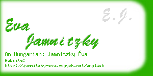 eva jamnitzky business card